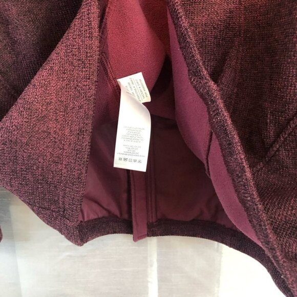 Spyder Full Zip Textured Burgundy Jacket Ladies Lg - Picture 9 of 14
